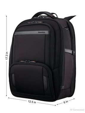 Samsonite Pro Slim Backpack Black RETAIL $229.99 SEE THE PHOTOS FOR MORE DETAILS